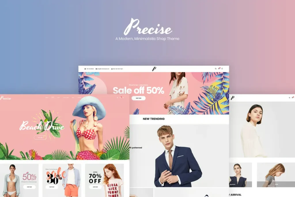 Precise - A Modern, Minimalistic Shop Theme